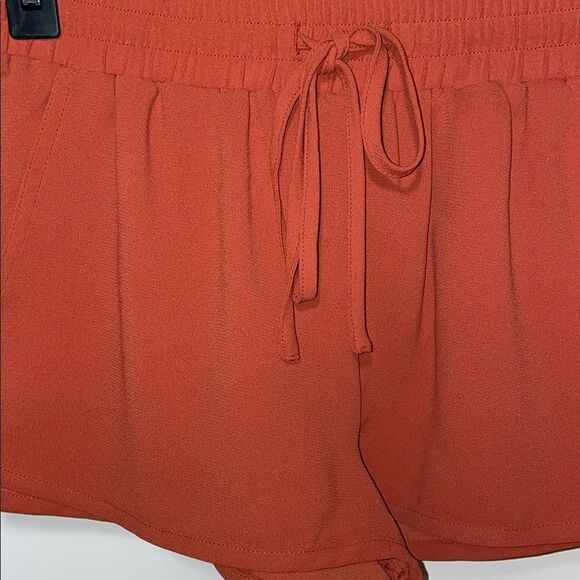 Forever 21 Orange Athletic Shorts with Elastic Waistband - Picture 2 of 5